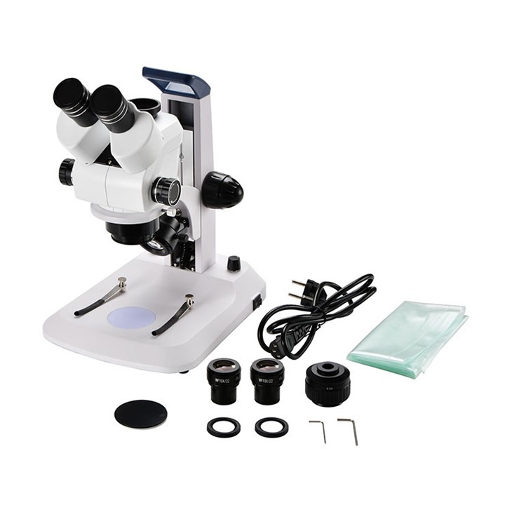 Trinocular Stereo Microscope Með 0.5X C-festingu